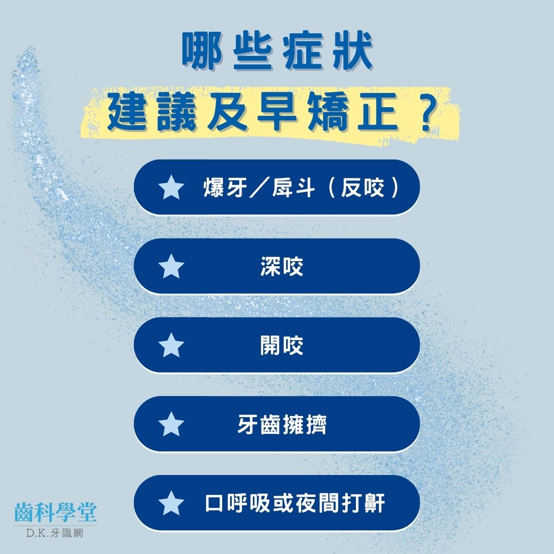 兒童矯正牙齒越早越好?別讓兒童矯正黃金期錯過了! 1 哪些症狀建議及早矯正?