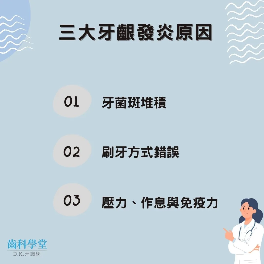 三大牙齦發炎原因